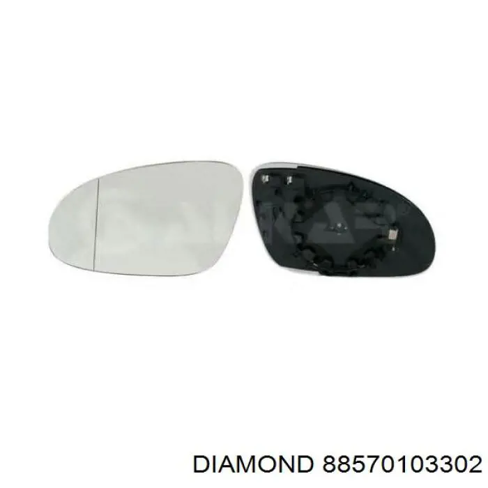 81033 Diamond/DPA дзеркальний елемент дзеркала заднього виду, правого