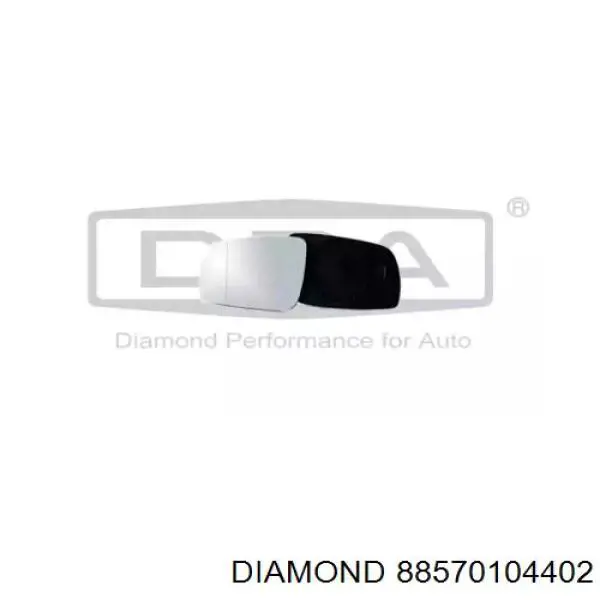 Скло дзеркала заднього виду, лівого Diamond/DPA 88570104402 ціна, від 5.18 USD