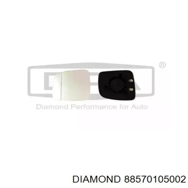 Скло дзеркала заднього виду, лівого Diamond/DPA 88570105002 ціна, від 11.27 USD