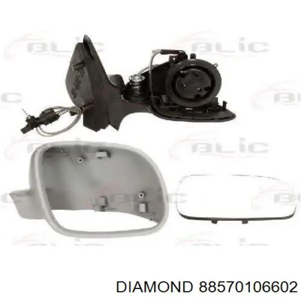88570106602 Diamond/DPA Праве дзеркало заднього виду
