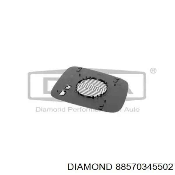 Дзеркальний елемент лівого дзеркала заднього виду Diamond/DPA 88570345502 ціна, від 8.17 USD