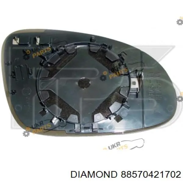 Дзеркальний елемент лівого дзеркала заднього виду Diamond/DPA 88570421702 ціна, від 8.12 USD