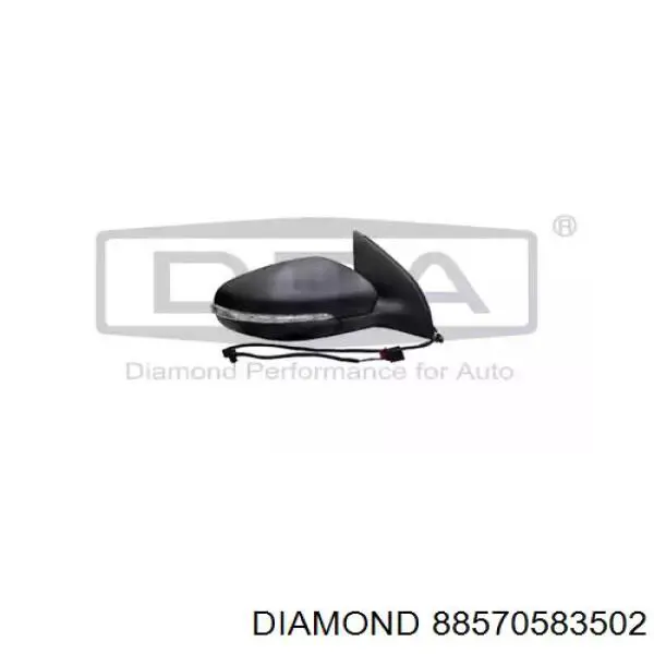 Корпус дзеркала заднього виду, правий Diamond/DPA 88570583502 ціна, від 54.79 USD