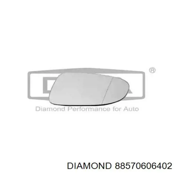 Дзеркальний елемент правого дзеркала заднього виду Diamond/DPA 88570606402 ціна, від 8.45 USD