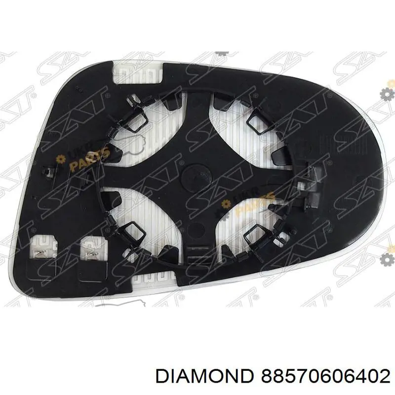 Купити 88570606402 Diamond/DPA Скло дзеркала заднього виду, правого