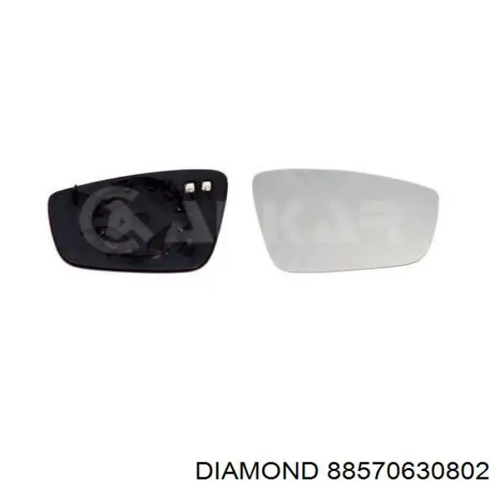 Дзеркальний елемент правого дзеркала заднього виду Diamond/DPA 88570630802 ціна, від 8.08 USD
