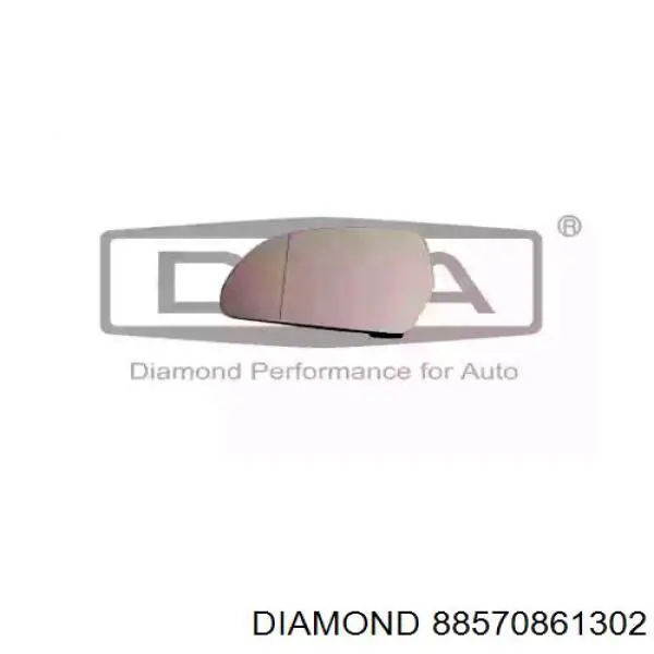 Купити 88570861302 Diamond/DPA Дзеркальний елемент дзеркала заднього виду, лівого