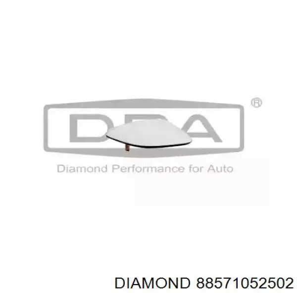 88571052502 Diamond/DPA дзеркальний елемент дзеркала заднього виду, лівого