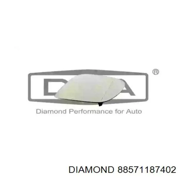 Дзеркальний елемент лівого дзеркала заднього виду Diamond/DPA 88571187402 ціна, від 18.00 USD