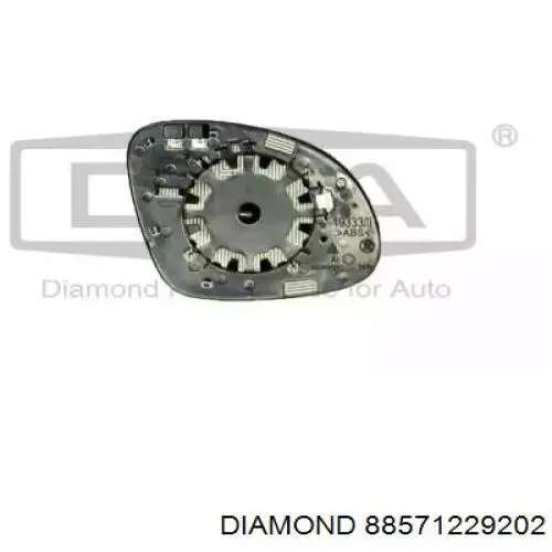 Купити 88571229202 Diamond/DPA Дзеркальний елемент дзеркала заднього виду, лівого