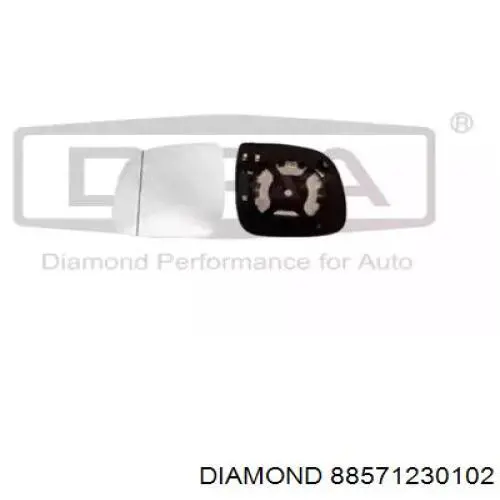 Купити 88571230102 Diamond/DPA Дзеркальний елемент правого дзеркала заднього виду