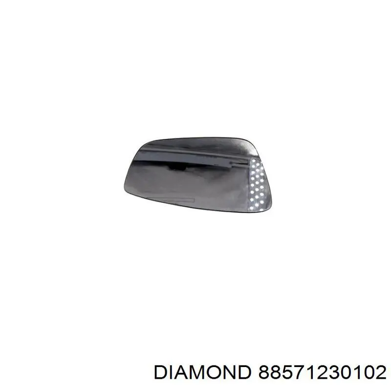 Скло дзеркала заднього виду, правого Diamond/DPA 88571230102 ціна, від 8.26 USD