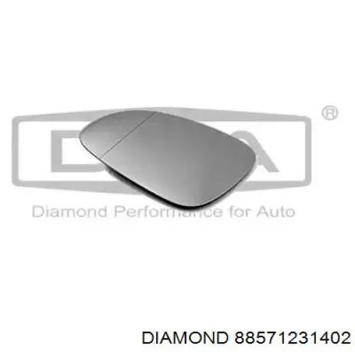 Купити 88571231402 Diamond/DPA Дзеркальний елемент дзеркала заднього виду, лівого
