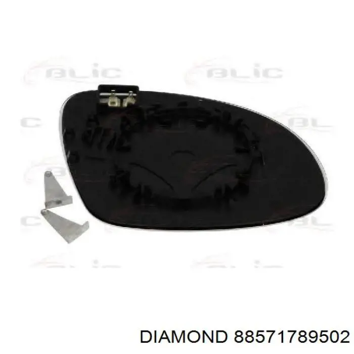Дзеркальний елемент дзеркала заднього виду, правого Diamond/DPA 88571789502
