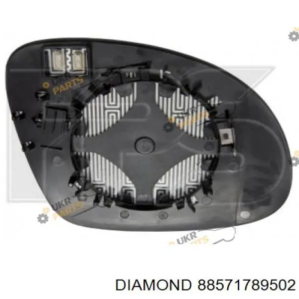 Дзеркальний елемент правого дзеркала заднього виду Diamond/DPA 88571789502 ціна, від 8.17 USD