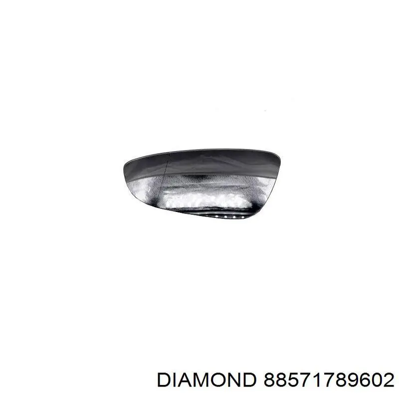 Купити 88571789602 Diamond/DPA Дзеркальний елемент дзеркала заднього виду, лівого