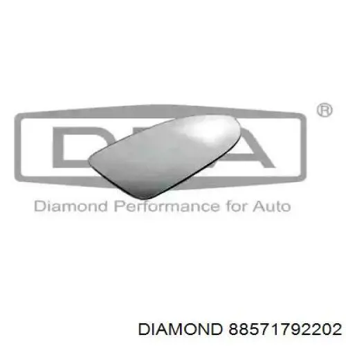Купити 88571792202 Diamond/DPA Дзеркальний елемент правого дзеркала заднього виду