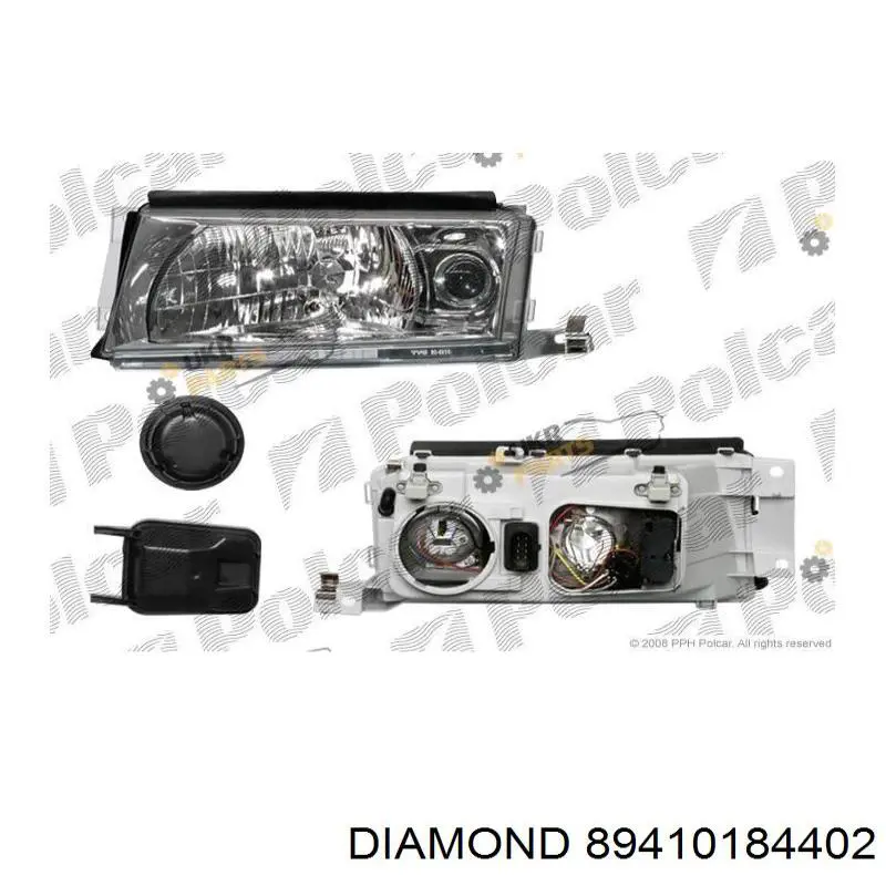 Купити 89410184402 Diamond/DPA Права блок фара