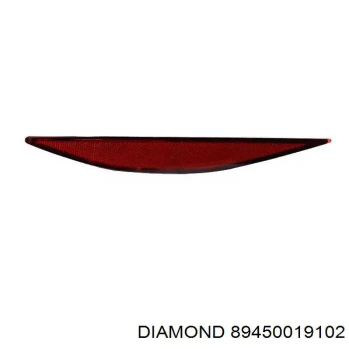 89450019102 Diamond/DPA Відбивач бампера заднього правий