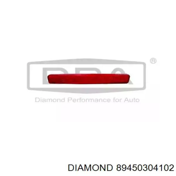 Лівий катафот заднього бампера Diamond/DPA 89450304102 ціна, від 4.41 USD
