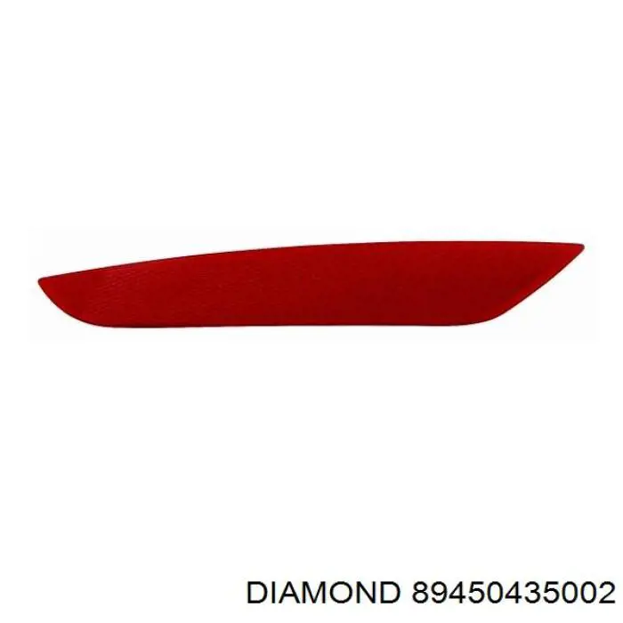 89450435002 Diamond/DPA катафот (відбивач заднього бампера, лівий)