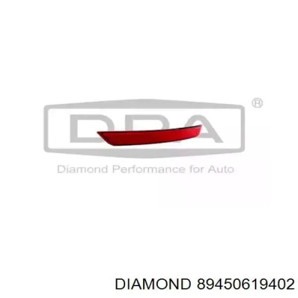 89450619402 Diamond/DPA Правий відбивач бампера