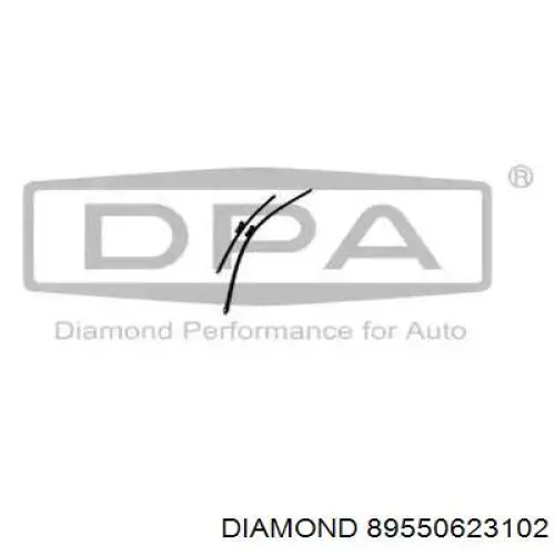 89550623102 Diamond/DPA Щітка склоочисника лобового скла, водійська