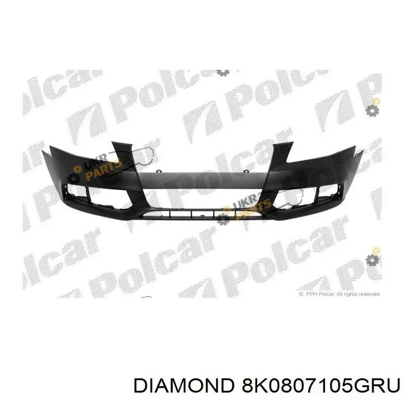 8K0807105GRU Diamond/DPA Бампер передній в зборі