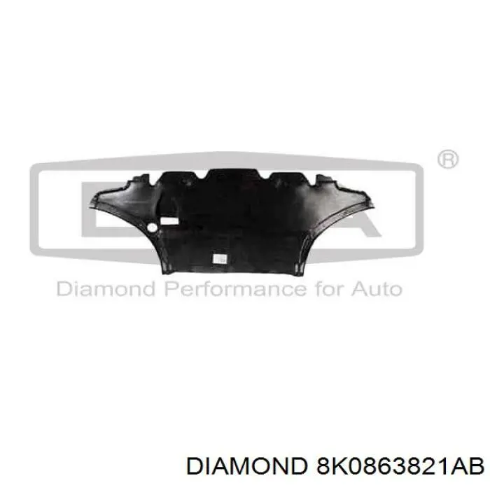 Захист бампера переднього 8K0863821AB Diamond/DPA