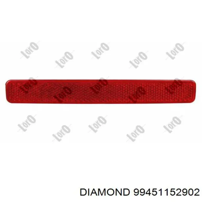 99451152902 Diamond/DPA катафот (відбивач заднього бампера, лівий)