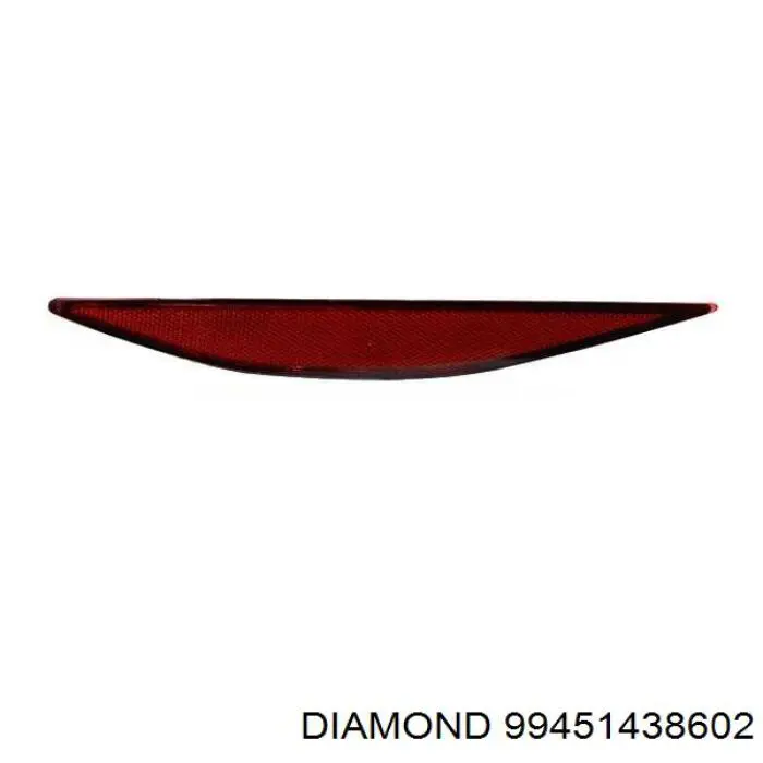 Купити 99451438602 Diamond/DPA Лівий відбивач заднього бампера