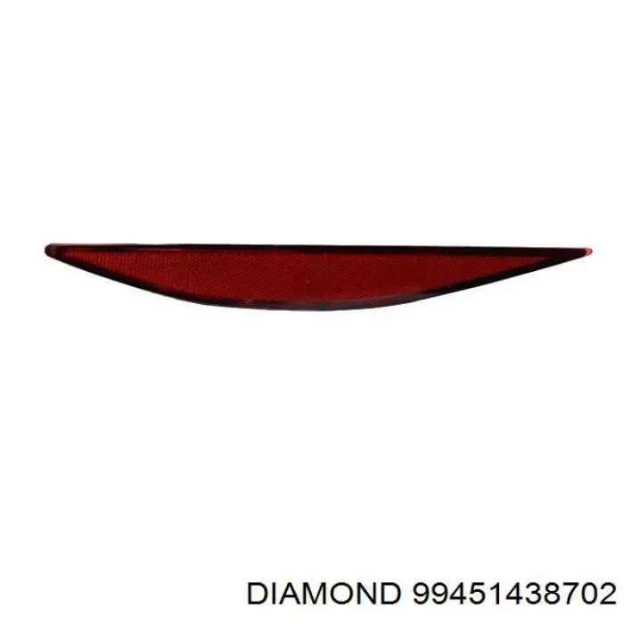 99451438702 Diamond/DPA Відбивач бампера заднього правий