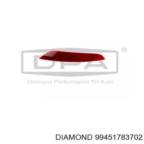 Лівий катафот заднього бампера Diamond/DPA 99451783702 ціна, від 6.54 USD