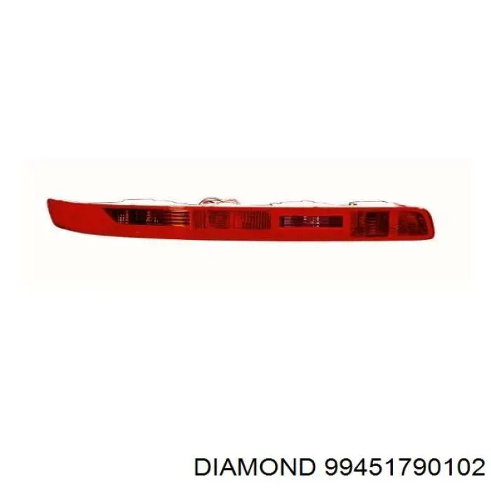 Ліхтар заднього бампера, лівий Diamond/DPA 99451790102 ціна, від 47.75 USD