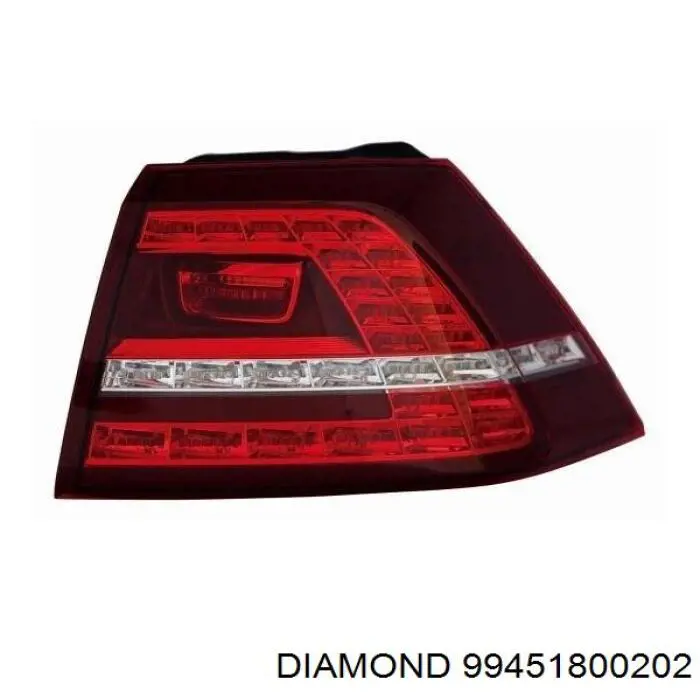 Ліхтар задній правий, зовнішній Diamond/DPA 99451800202 ціна, від 111.98 USD