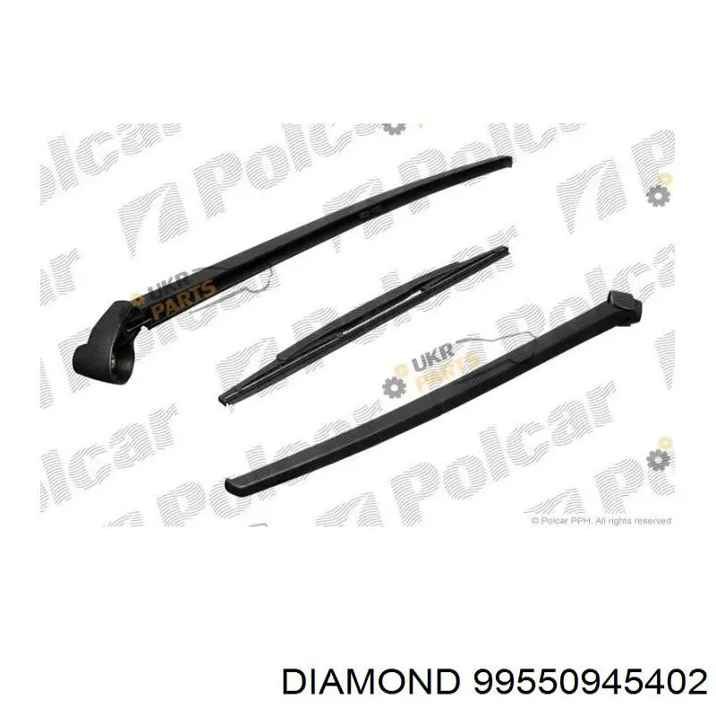Важіль-поводок склоочисника заднього скла Diamond/DPA 99550945402 ціна, від 1.88 USD
