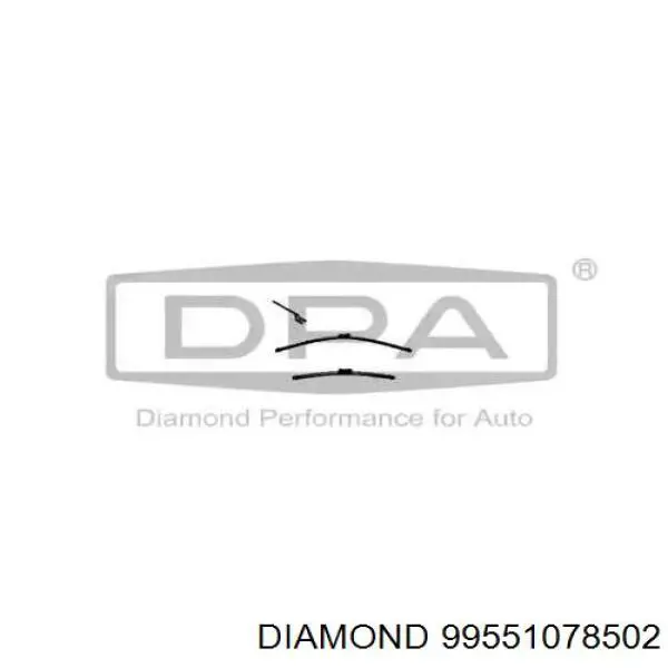 Щітка двірника ліва Diamond/DPA 99551078502 ціна, від 11.41 USD
