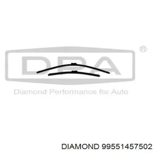 99551457502 Diamond/DPA щітка-двірник лобового скла, водійська