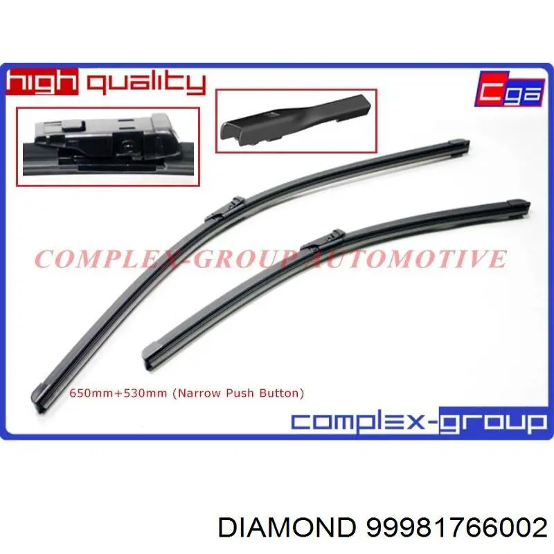 Щітка-двірник лобового скла, комплект з 2-х шт. Diamond/DPA 99981766002 ціна, від 12.20 USD