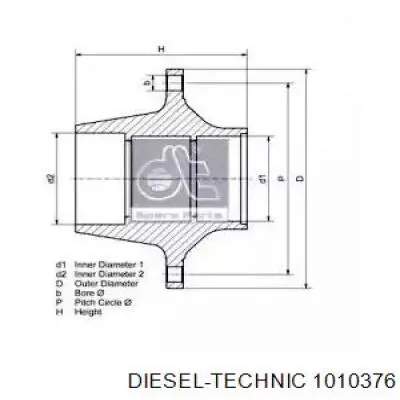 Купити 1010376 Diesel Technic Підшипник ступиці колеса