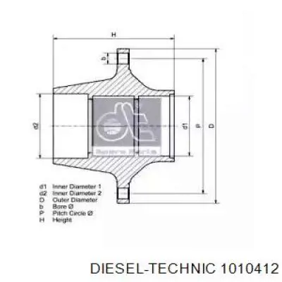 Маточини задніх коліс Diesel Technic 1010412 ціна, від 186.70 USD