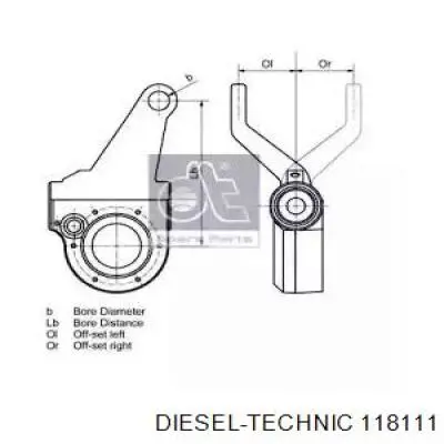 Тріскачка гальмівна, заднього моста Diesel Technic 118111 ціна, від 51.15 USD