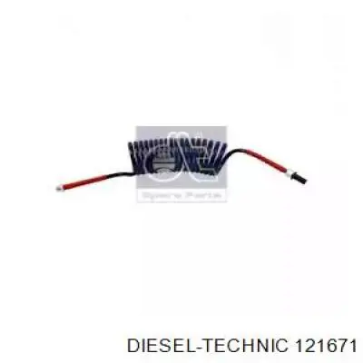 121671 Diesel Technic Шланг з'єднувальний пневмосистеми, спіральний