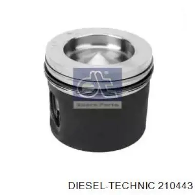 Поршень в комплекті на 1 циліндр, STD 384300 Mahle Original