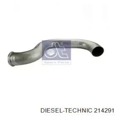 Купити 214291 Diesel Technic Труба вихлопна, від каталізатора до глушника