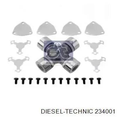 Хрестовина карданного валу Diesel Technic 234001 ціна, від 56.59 USD
