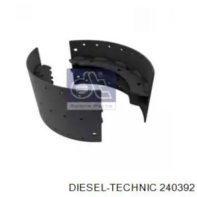 Купити 240392 Diesel Technic Колодки гальмівні передні, барабанні