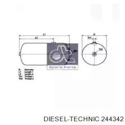 Ресивер пневматичної системи Pneumatics PNAT126 ціна, від 73.90 USD