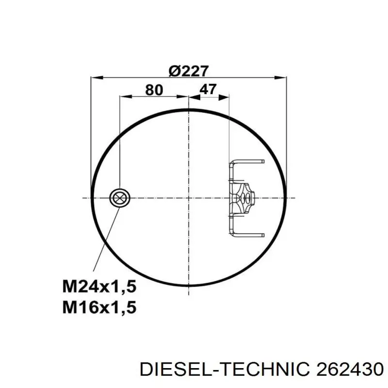 Пневмоподушка/Пневморессора моста Continental/Siemens 6606NP01 ціна, від 43.18 USD