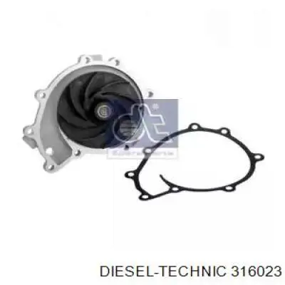 Купити 316023 Diesel Technic Насос охолоджуючої рідини